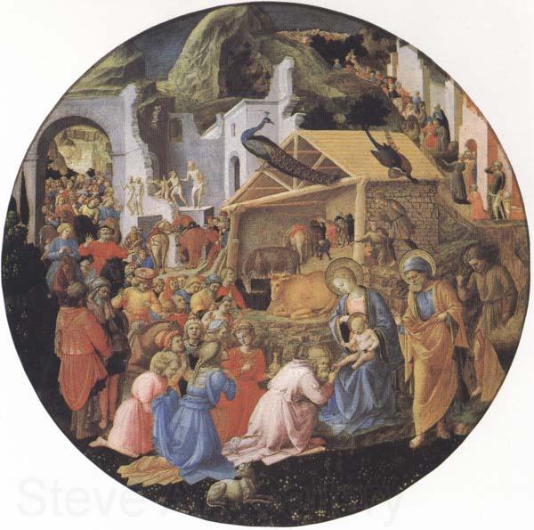 Sandro Botticelli Filippo Lippi,Adoration of the Magi Norge oil painting art